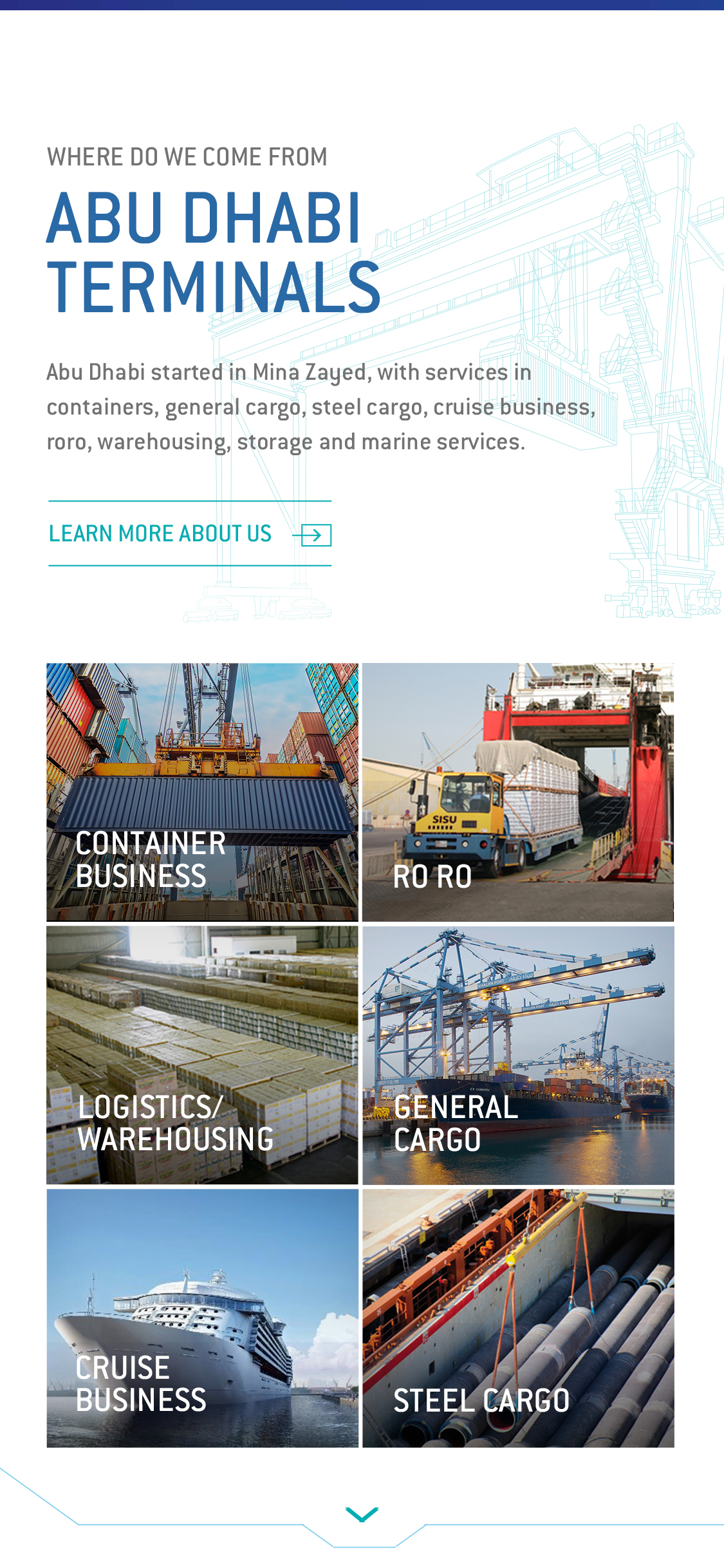 Mobile services and cargo capabilities interface