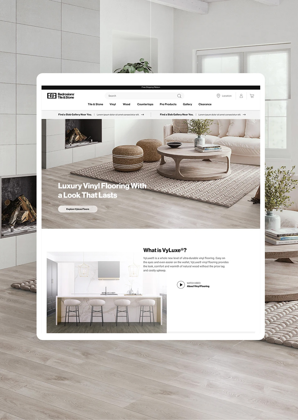 Bedrosians product UI