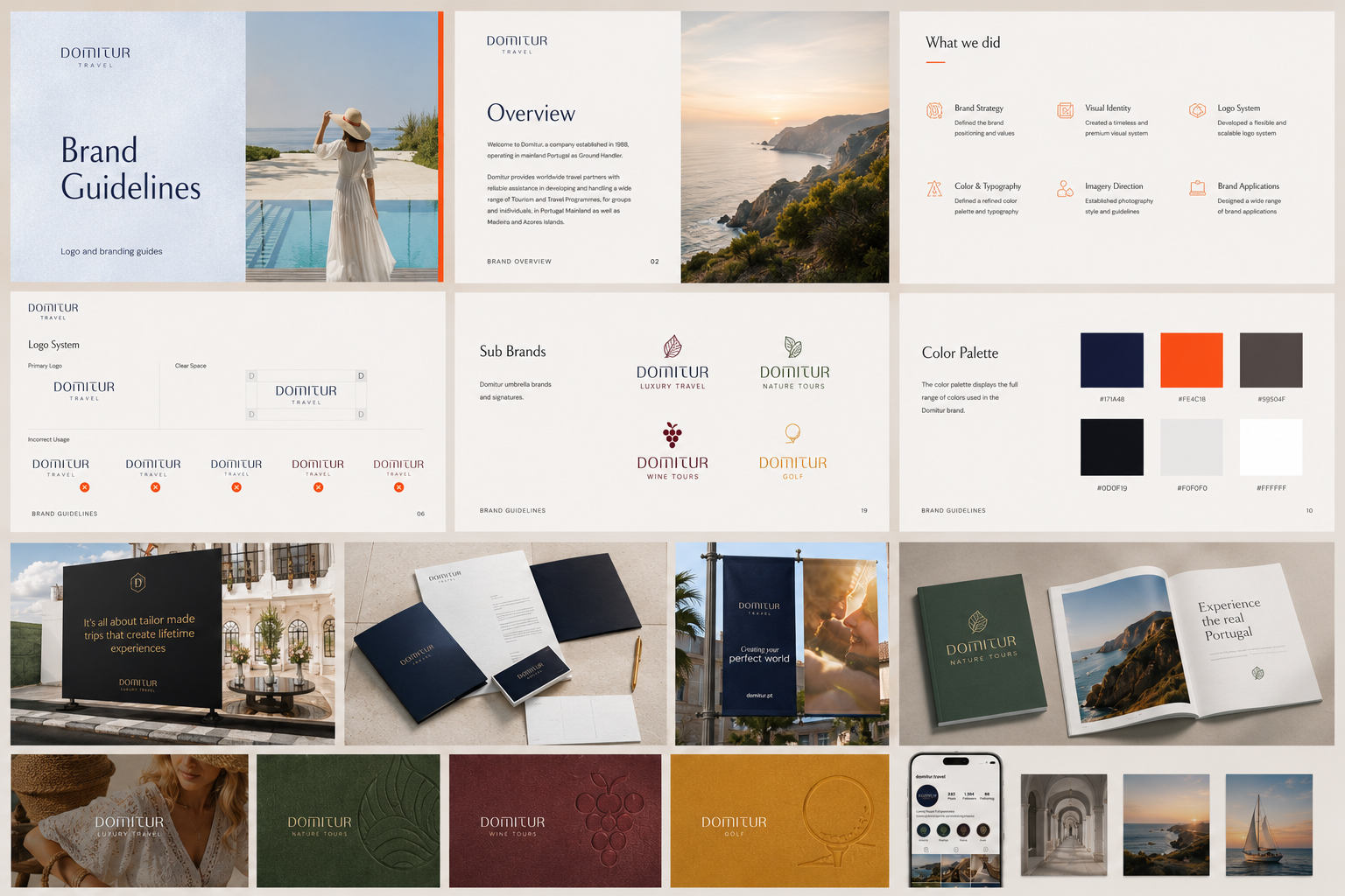 Domitur brand mockup